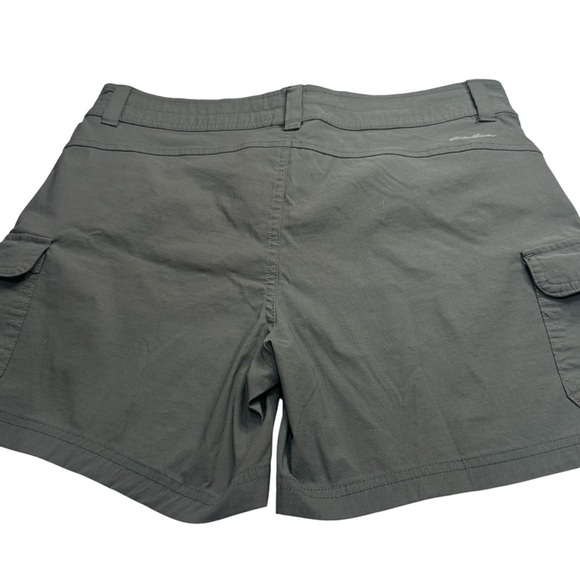 Eddie Bauer Green Nylon Outdoors Camping Hiking Shorts Gorpcore Size 8 - Picture 5 of 11